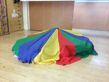 Nursery enjoy the parachute