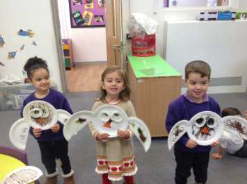 Paper Plate Owl Babies