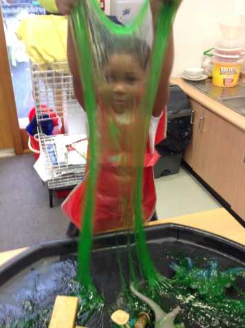 Oh no! There’s slime in Reception