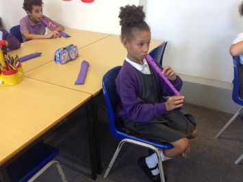 First recorder lesson in 4L