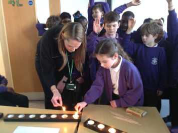 Candle workshop in year 4