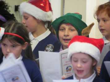 School Choir Sing to Residents of Lambert Lodge