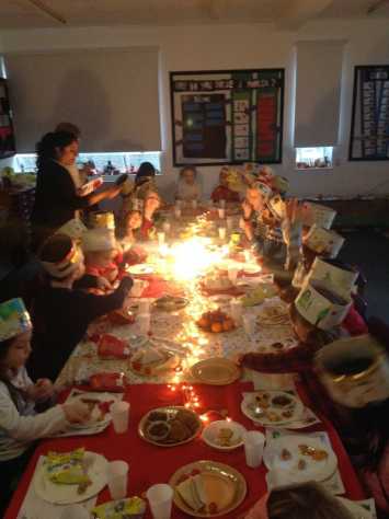 Year 2 have a Christmas Banquet